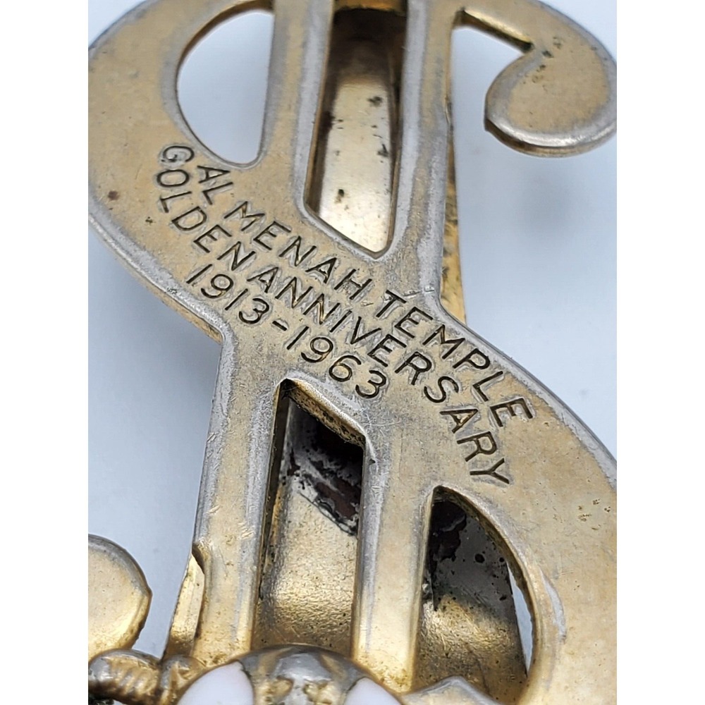 Nashville Masonic Temple 1913-1963 Anniversary Al Menah‎ Scimitar $ Money Clip